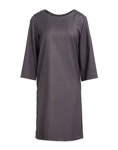 NO-NÀ Robe courte Plomb 63% Polyester, 34% Viscose, 3% Élasthanne