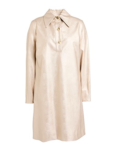 SHIRTAPORTER Elegant dress Platinum 66% Polyurethane, 34% Viscose