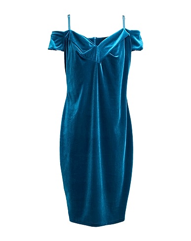 GAI MATTIOLO Sheath dress GM Deep teal 95% Polyester, 5% Elastane
