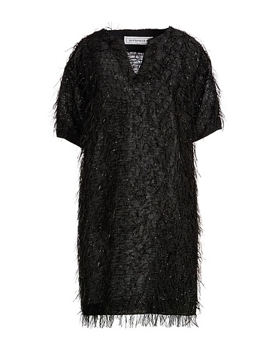 SHIRTAPORTER Short dress NERO 90% Polyester, 10% Lurex®