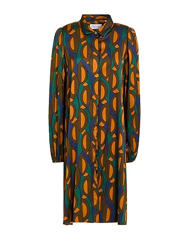 ROBERT FRIEDMAN Vestito chemisier Verde scuro 97% Viscosa, 3% Elastan
