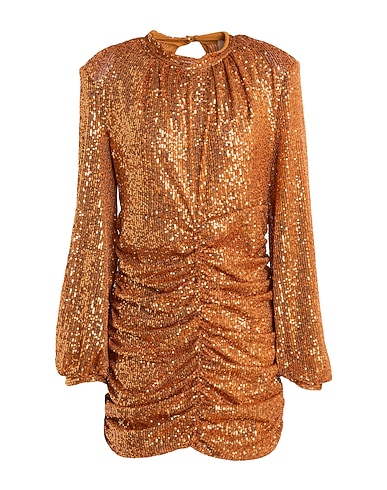 VICOLO Elegant dress Bronze 97% Polyester, 3% Elastane