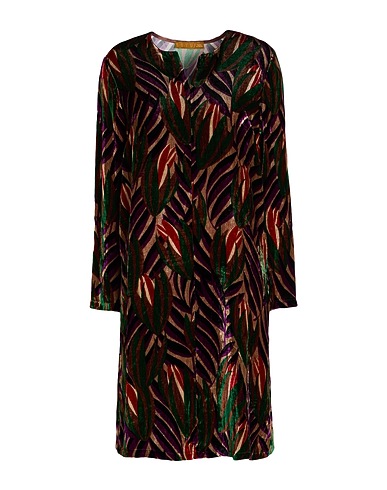 SIYU Short dress Khaki 82% Viscose, 18% Silk