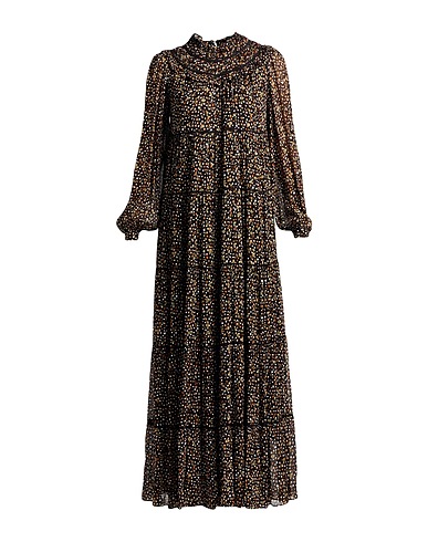 MAISON SCOTCH ロングワンピース・ドレス ブラック レーヨン 100%