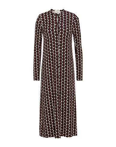 SIYU Midi dress Dark brown 95% Viscose, 5% Elastane
