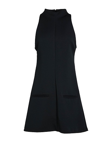 COURRÈGES Kurzes Kleid Schwarz 83% Polyester, 17% Acetat
