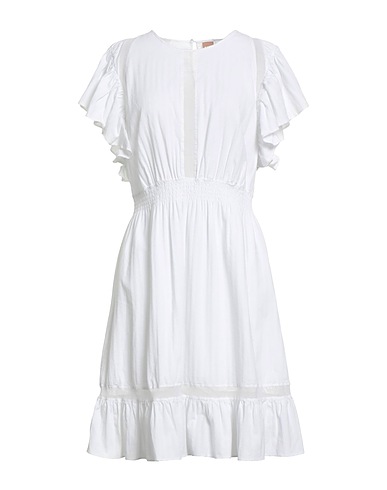 BOSS Vestito corto Bianco 100% Cotone