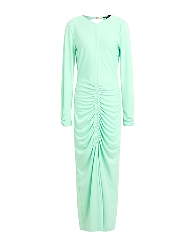 SEVENTY VENEZIA Long dress Light green 95% Polyester, 5% Elastane