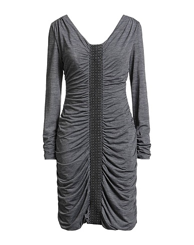 PHILOSOPHY di ALBERTA FERRETTI Midi-Kleid Grau 55% Polyester, 45% Wolle