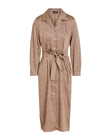 EMME by MARELLA Midi dress Light brown 100% Polyester