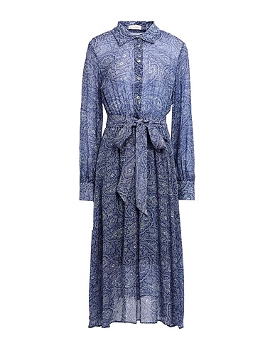 CAMICETTASNOB Hemdkleid Blau 100% Viskose