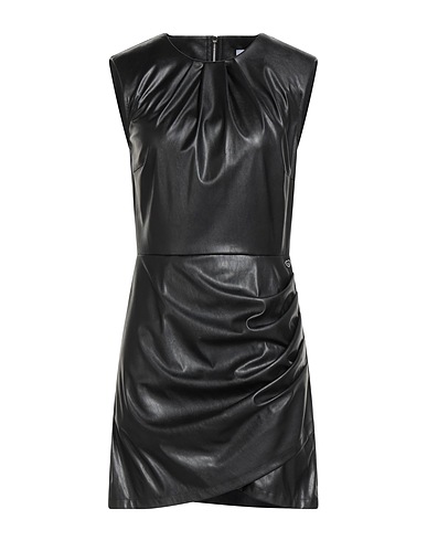 PLEASE Short dress Black 50% Polyester, 50% Polyurethane