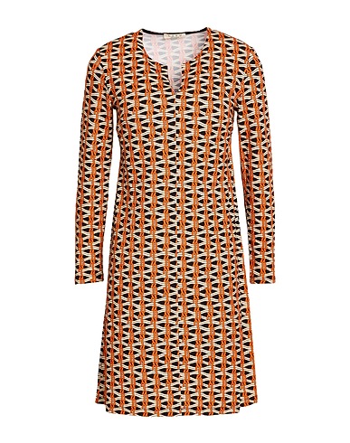 SIYU Short dress Orange 95% Viscose, 5% Elastane