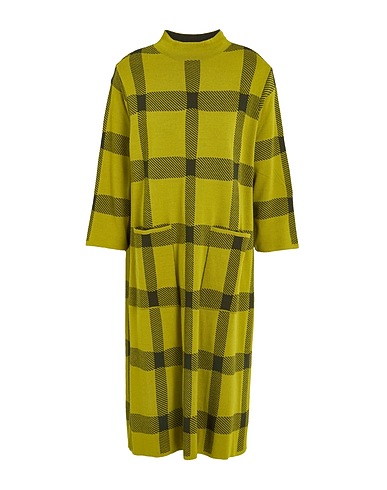 GAI MATTIOLO Midi dress GM Green 50% Wool, 50% Acrylic