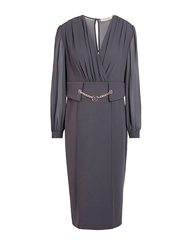 RINASCIMENTO Midi dress Grey 96% Polyester, 4% Elastane