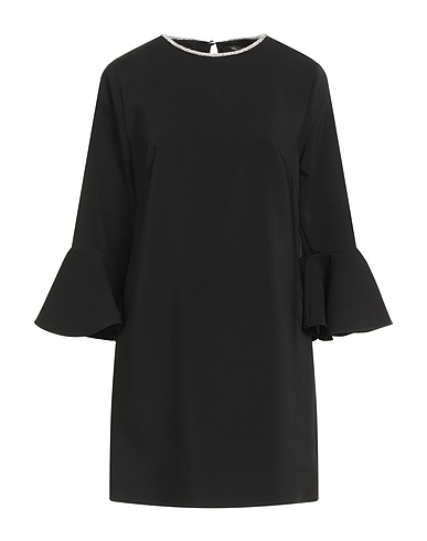 KOCCA Short dress Black 89% Polyester, 11% Elastane
