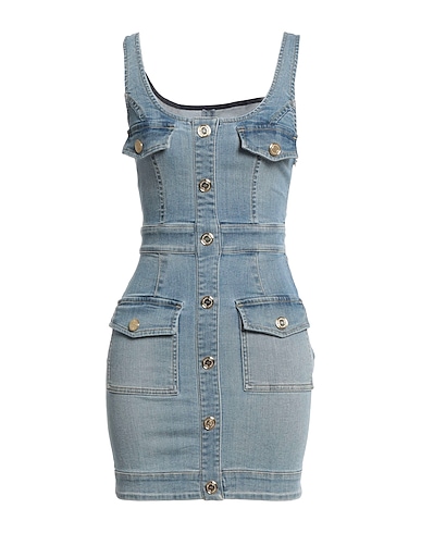 ELISABETTA FRANCHI Denim dress Blue 98% Cotton, 2% Elastane