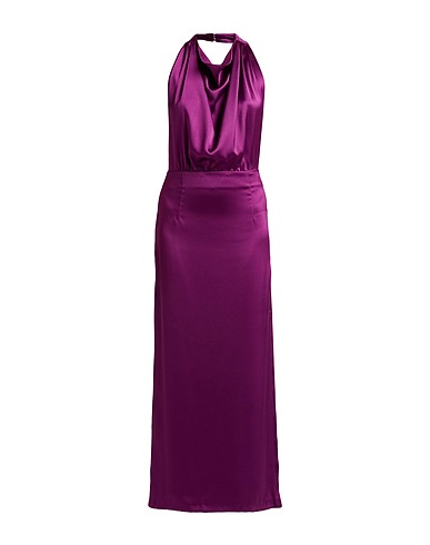 ACTUALEE Long dress Plum 100% Polyester