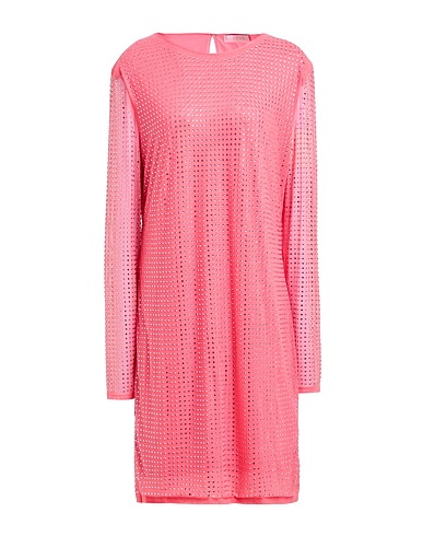 GUESS Midi dress Coral 79% Polyester, 21% Elastane