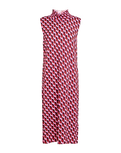 MALÌPARMI Midi dress Pink 100% Wool