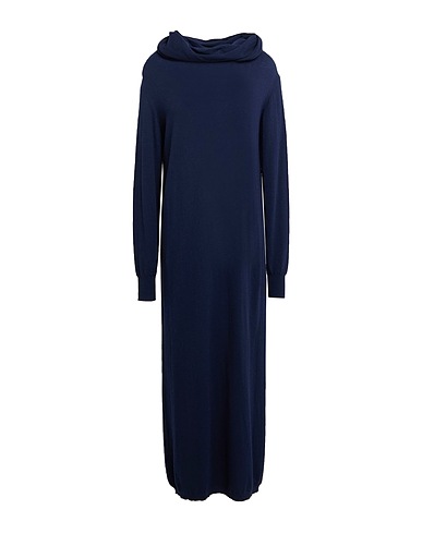 KAOS Midi-Kleid DAY BY DAY Nachtblau 60% Wolle, 40% Polyamid