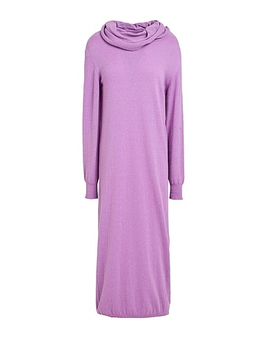 KAOS Vestito midi DAY BY DAY Lilla 60% Lana, 40% Poliammide
