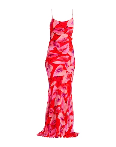 THE ANDAMANE Long dress Red 100% Viscose
