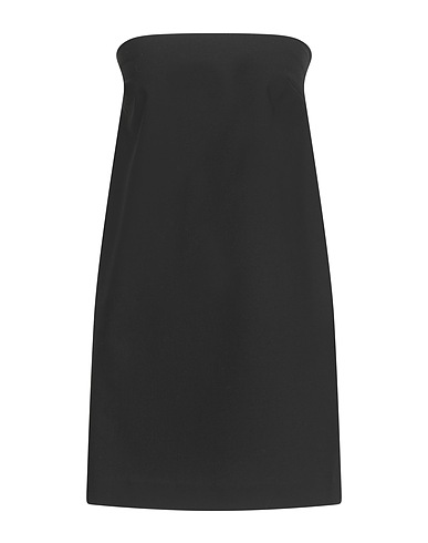 OTTOD'AME Elegantes Kleid Schwarz 53% Polyester, 43% Schurwolle, 4% Elastan