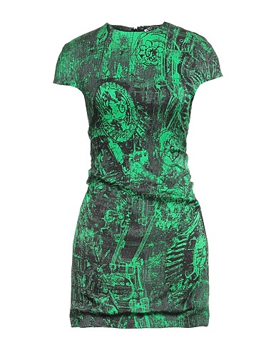 ACNE STUDIOS Sheath dress Light green 80% Viscose, 18% Silk, 2% Elastane
