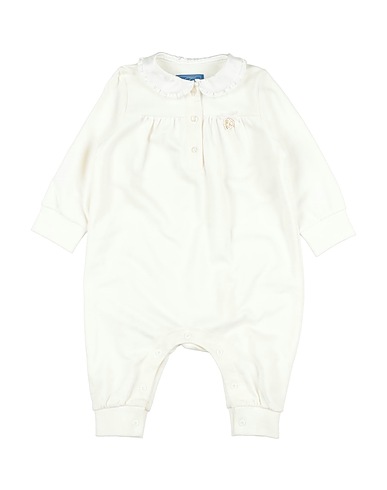 FAY Baby jumpsuit  JUNIOR Ivory 94% Cotton, 6% Elastane