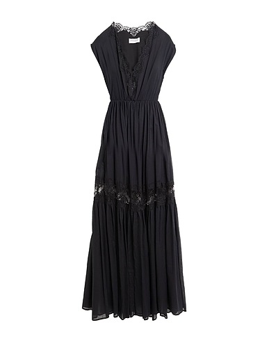 ERMANNO FIRENZE Langes Kleid Schwarz 100% Baumwolle