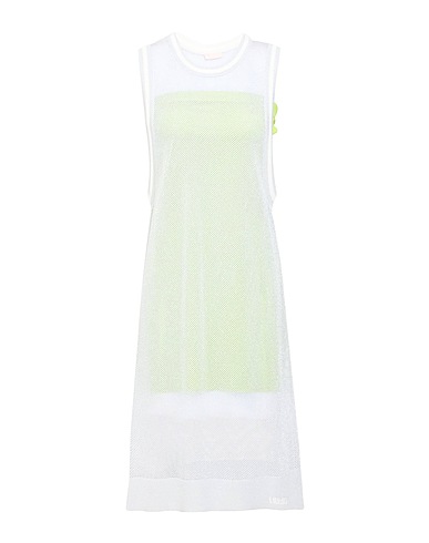 LIU •JO Short dress Light grey 65% Viscose, 18% Polyamide, 17% Metallic Polyester