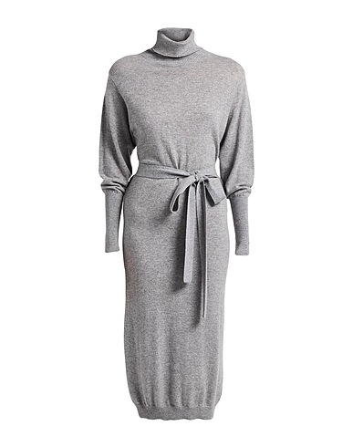SOUVENIR Vestito midi Grigio 100% Lana