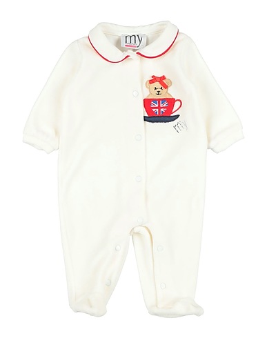 MY COLLECTIONS Baby jumpsuit Off white 80% Cotton, 20% Polyester