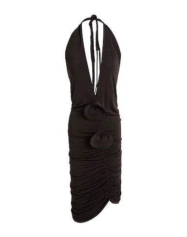 MAGDA BUTRYM Midi dress Dark brown 97% Viscose, 3% Elastane