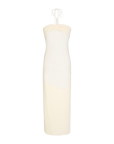 MAGDA BUTRYM Midi dress Cream 59% Lyocell, 40% Polyester, 1% Elastane
