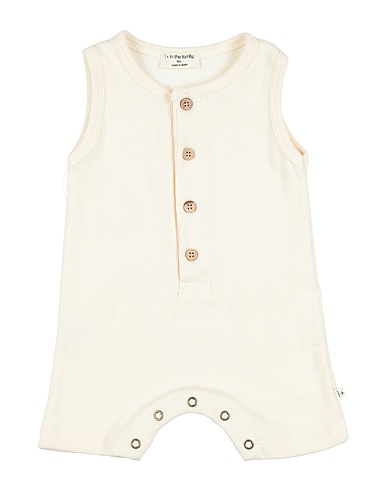 1 + IN THE FAMILY Baby jumpsuit Ivory 98% Cotton, 2% Elastane