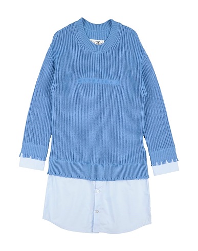 MM6 MAISON MARGIELA Dress Light blue 50% Wool, 50% Acrylic