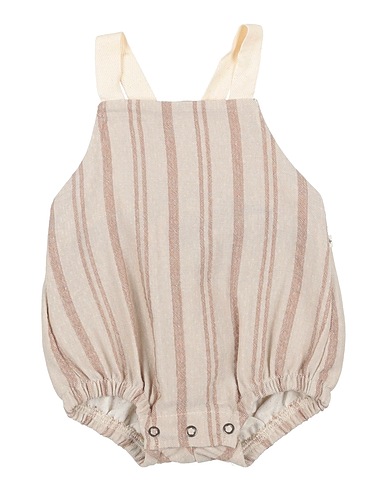 1 + IN THE FAMILY Baby jumpsuit  Brown 50% Cotton, 50% Polyester