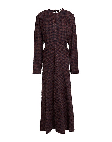 ALYSI Vestito lungo CRÈME Cioccolato 100% Cotone