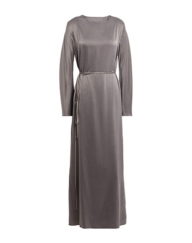 ALYSI Long dress CHOCOLAT Grey 100% Silk