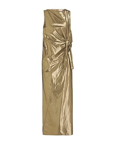 ALYSI Long dress CRÈME Gold 74% Cotton, 26% Polyester