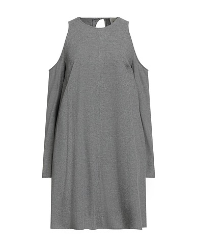 ALYSI Short dress CRÈME Grey 55% Viscose, 45% Cotton
