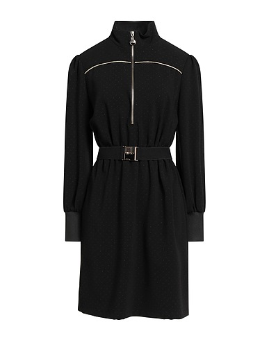 LIU •JO Short dress Black 63% Polyester, 33% Viscose, 4% Elastane