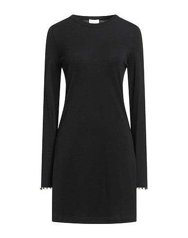 ALYSI Knit dress CHOCOLAT Black 100% Virgin Wool