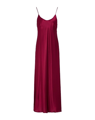 ROBERTO COLLINA Long dress Burgundy 94% Silk, 6% Elastane