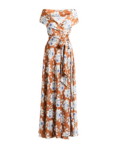 GIADA CURTI RESORT Long dress Camel 100% Polyester