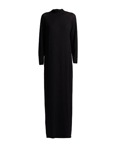 ROBERTO COLLINA Long dress Black 94% Merino Wool, 6% Elastane