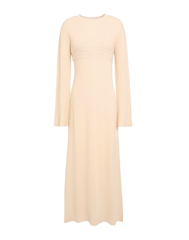 ALYSI Long dress Beige 100% Wool