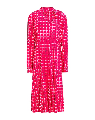 LE COEUR TWINSET Midi dress Fuchsia 100% Viscose